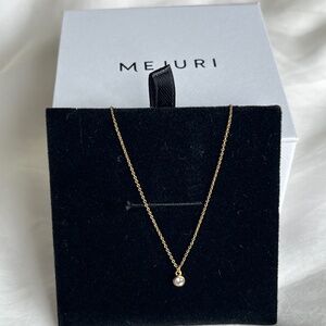 Mejuri White Sapphire Choker Necklace